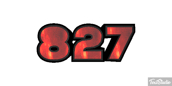 827 Tekst effect