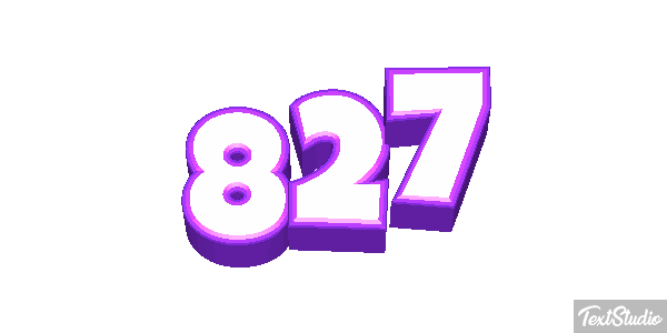 827 Tekst effect