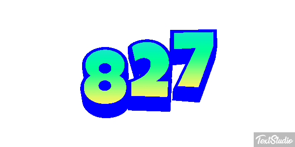 827 Tekst effect