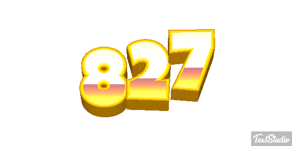 827 Tekst effect