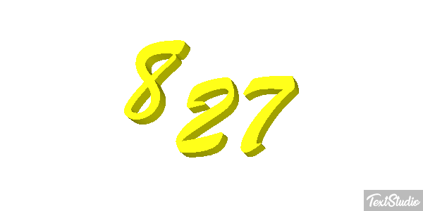 827 Tekst effect