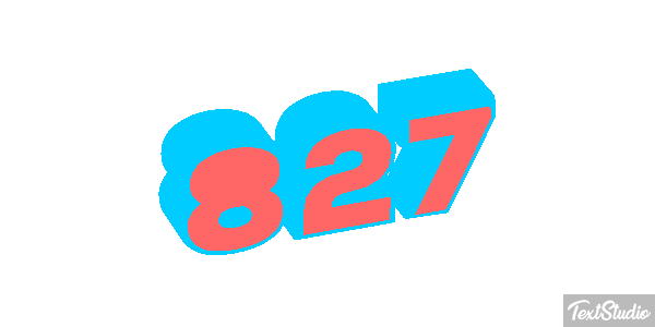 827 Tekst effect