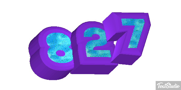 827 Tekst effect
