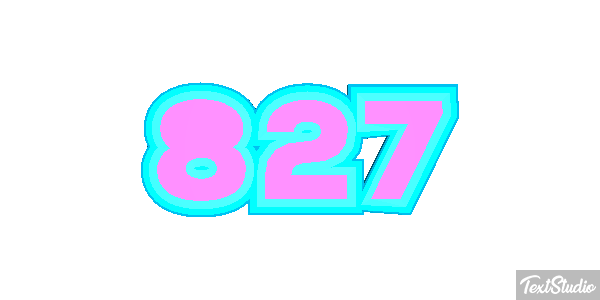 827 Tekst effect