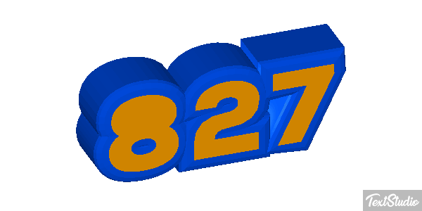 827 Tekst effect