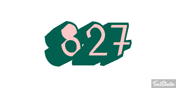 827 Tekst effect