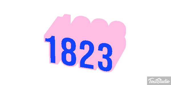 1823 Text effect