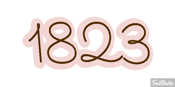 1823 Text effect