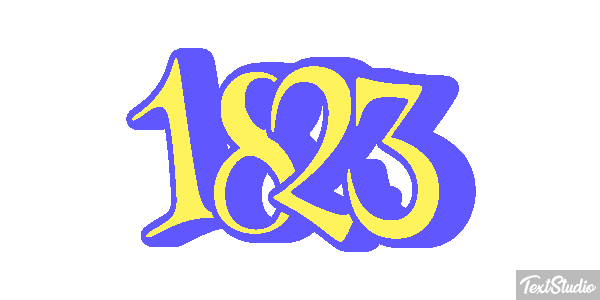 1823 Text effect