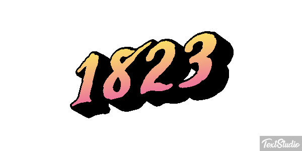 1823 Text effect