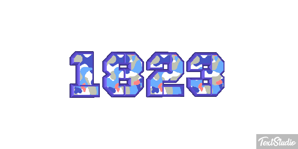 1823 Text effect