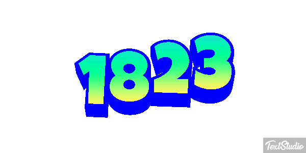 1823 Text effect