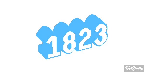 1823 Text effect