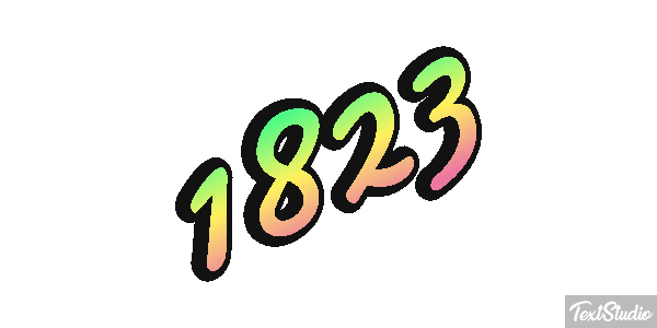1823 Text effect