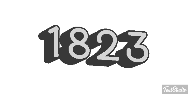 1823 Text effect