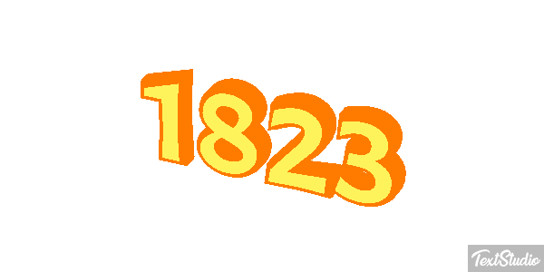 1823 Text effect