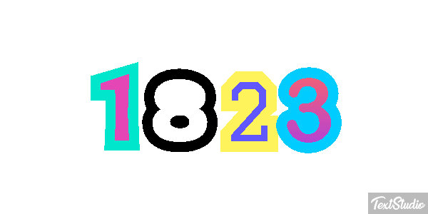 1823 Text effect