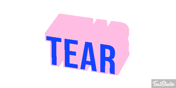 Tear Efecto de texto