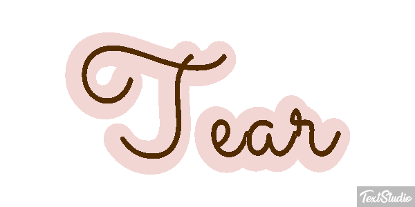 Tear Efecto de texto