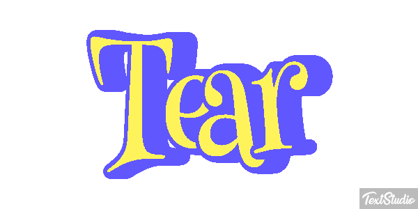 Tear Efecto de texto