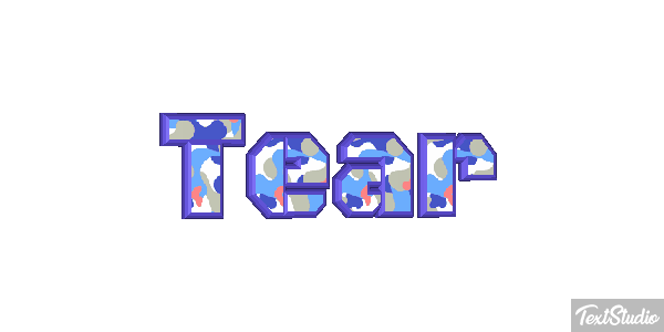 Tear Efecto de texto