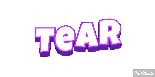 Tear Efecto de texto