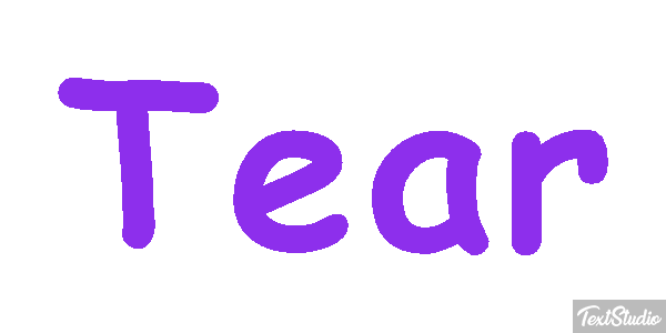 Tear Efecto de texto