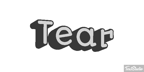 Tear Efecto de texto