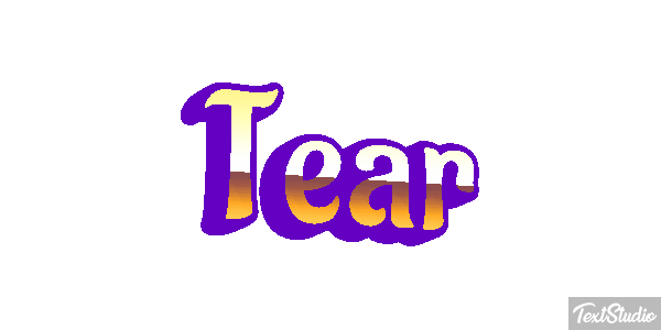 Tear Efecto de texto
