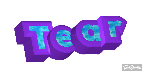 Tear Efecto de texto