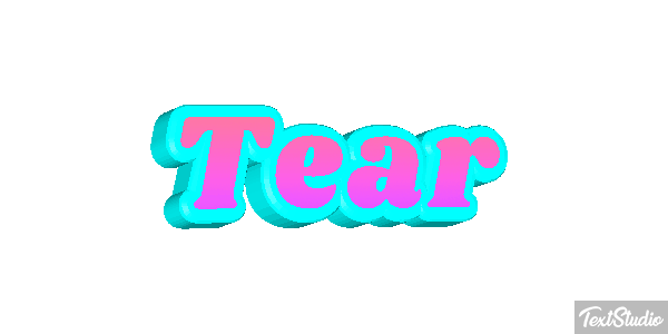 Tear Efecto de texto