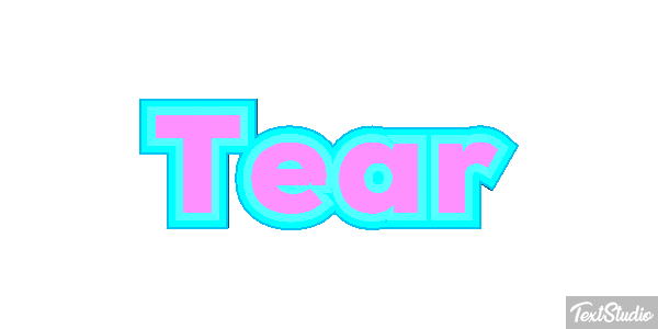 Tear Efecto de texto