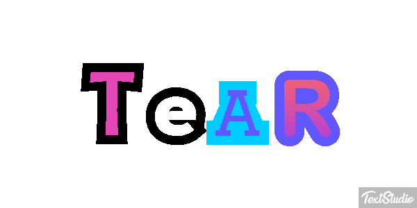 Tear Efecto de texto