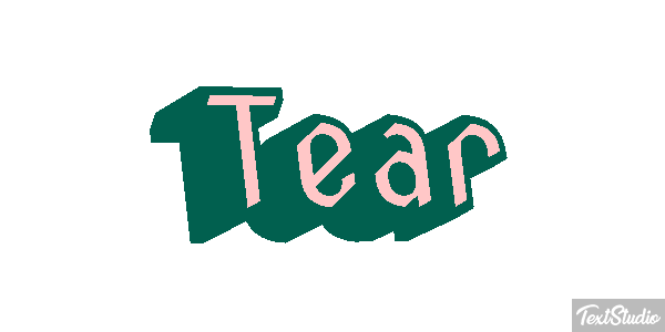 Tear Efecto de texto