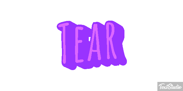Tear Efecto de texto