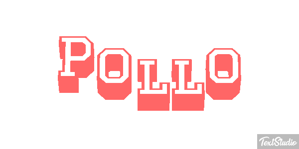 Pollo Efecto de texto