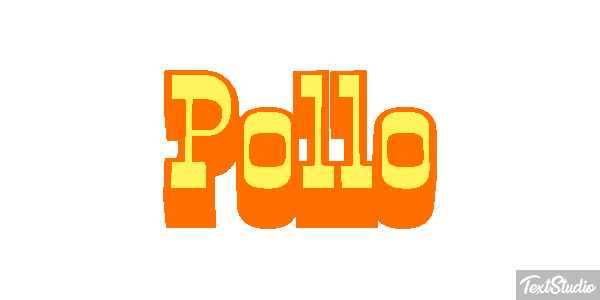 Pollo Efecto de texto