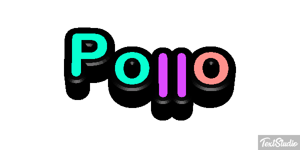 Pollo Efecto de texto