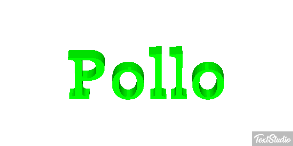 Pollo Efecto de texto