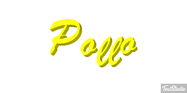 Pollo Efecto de texto