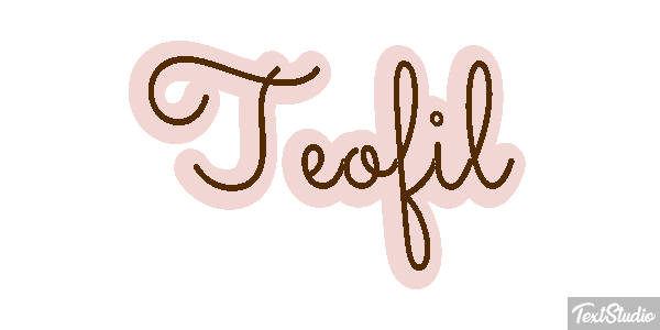Teofil Effetto testo