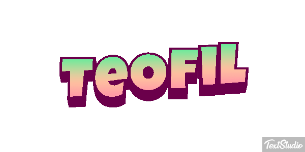 Teofil Effetto testo