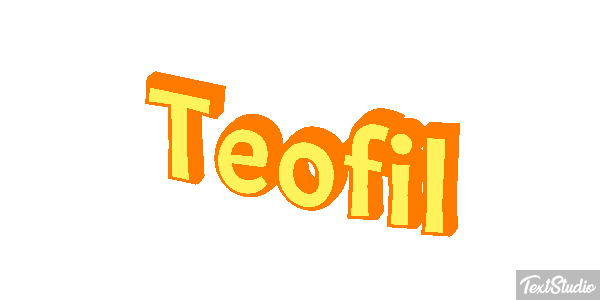 Teofil Effetto testo
