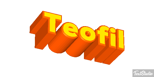 Teofil Effetto testo