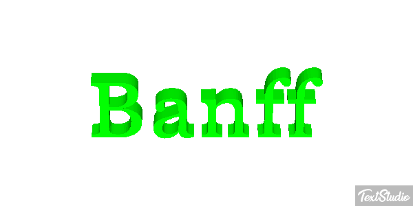 Banff Text effect