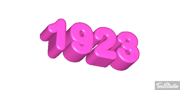 1923 Text effect