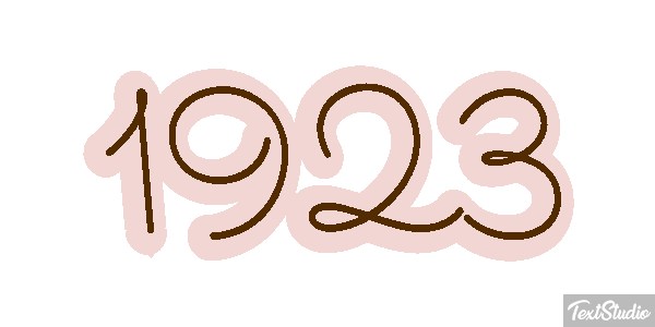 1923 Text effect