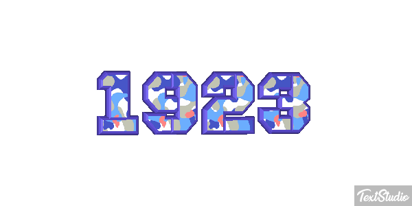1923 Text effect