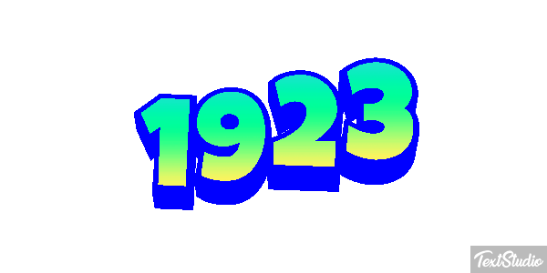 1923 Text effect