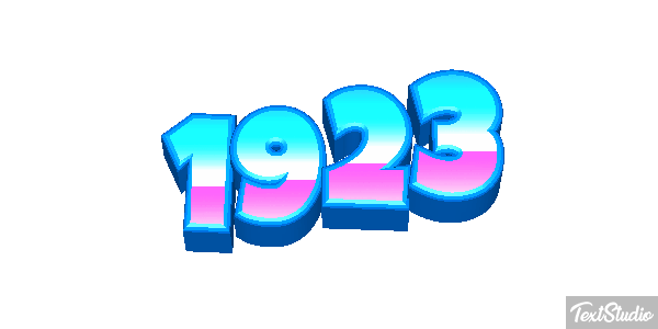 1923 Text effect